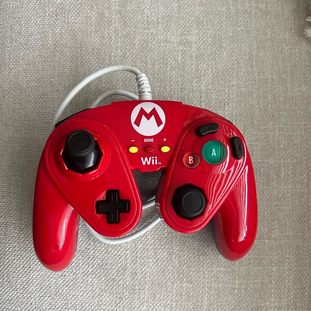 Nintendo Red Wired Controller for Wii U